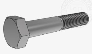 TBF(天宝) 外六角型螺栓 GB30 M6X80 合金钢 4.8级 半牙 本色 盒装