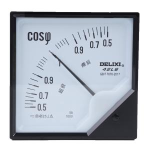 DELIXI(德力西) 指针式功率因数表 0.5-1-0.5 100V 5A 2.5级 1个