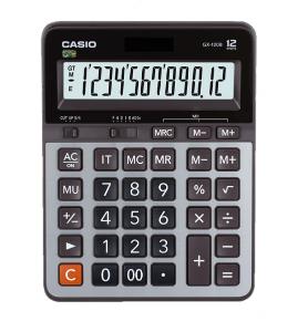 卡西欧(CASIO)GX-120B 商务计算器 超大型机 办公用品 灰色