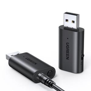 UGREEN(绿联)USB2.0公转3.5母蓝牙5.1发射接收二合一 适配器 黑色 60300