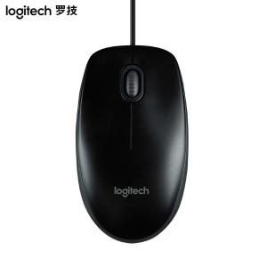 Logitech（罗技） M100r 有线鼠标 大手鼠标 商务办公鼠标 家用对称鼠标 黑色