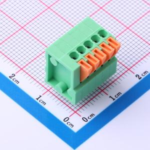 1x5P 2.54mm 每排P数:5 排数:1