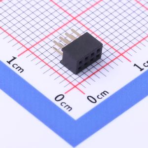 间距:1.27mm 2x4P 直插