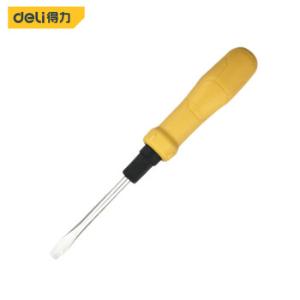 得力(deli)橡胶柄两用螺丝批十字一字两用双头起子6\/PH2x75