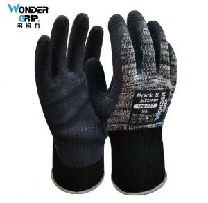 Wonder Grip(多给力)R0Ck & St0ne加强型乳胶起皱作业手套WG-333-9