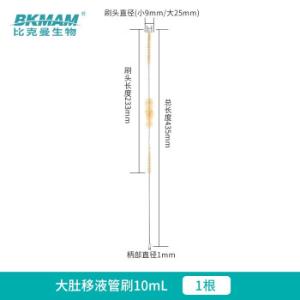 BKMAM(比克曼生物)，大肚移液管刷10mL，130406034