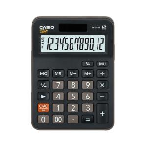 卡西欧(CASIO)MX-12B 商务计算器 小型机 黑色经典款