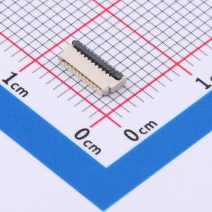 翻盖式 双侧触点/上下接 P数:10P 间距:0.5mm
