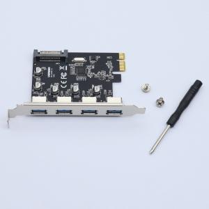 UGREEN(绿联)Pci-E转4口USB3.0扩展卡适用台式机电脑主机内置USB3.0转接卡免驱独立供电30716