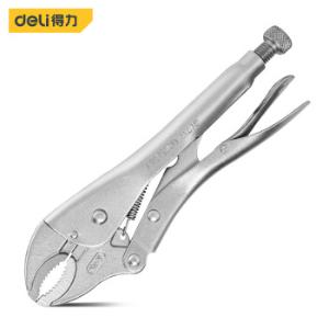 得力（deli）高档款圆口带刃大力钳 10英寸 220mm