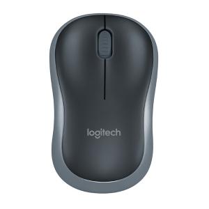 Logitech（罗技）M185鼠标 无线鼠标 办公鼠标 对称鼠标 黑色灰边