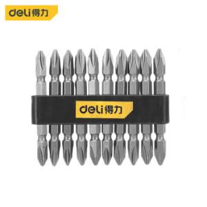 得力(deli) 工具十字双头风动螺丝批头 1/4″ PH2x150mm