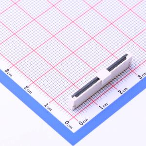 间距:0.5mm P数:50P 翻盖式 单侧触点/垂直