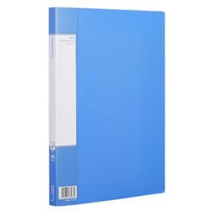 齐心(Comix)AB600A 单强力夹+插页 A4文件夹 资料夹 蓝色