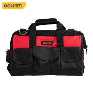 得力（deli ）工具包 便携式多功能加厚家用电工五金维修帆布工具包 16寸加大家用工具收纳包