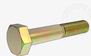 TBF(天宝) 外六角型螺栓 GB30 M18X120 合金钢 4.8级 半牙 彩锌 盒装