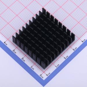 散热片35*10长35mm黑破槽带背胶