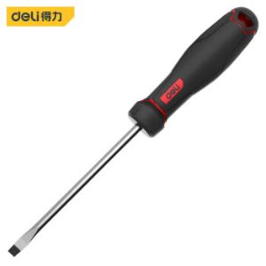 得力（deli ）S2带磁性一字螺丝刀螺丝批一字改锥起子 6x125mm