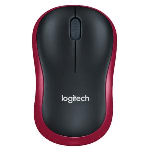 Logitech（罗技） M186无线鼠标 便携商务办公鼠标对称鼠标无线 910-004133 红边