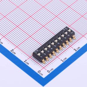 2.54mm 10位贴片高柄拨码开关
