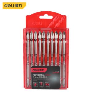得力（deli）专业装修6.3双头旋具头PH2×110_S2