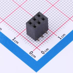 2x3P 间距:2.54mm 立贴