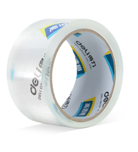 得力30247封箱大卷胶带 透明胶带宽胶带胶布（48mm*60y）