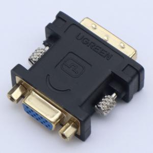 UGREEN(绿联)DVI公转VGA母转接头 DVI-I/DVI24+5高清转换器连接线 台式主机电脑显卡接显示器投影仪 20122