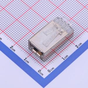 UGREEN(绿联) 六类网线屏蔽水晶头 CAT6千兆网络接头 镀金工程级RJ45电脑网线连接器 CAT6水晶头 50个 50247