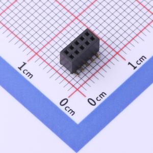 2x5P 间距:1.27mm 立贴
