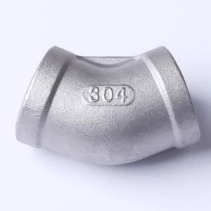 不锈钢304内丝弯头45°