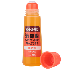 得力7313液 体胶水 强粘性手工胶水 办公用品 （50ml强黏性胶水）
