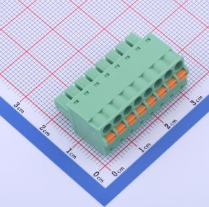 3.81mm 1x8P 排数:1 每排P数:8