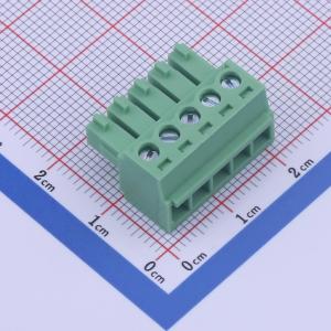 3.81mm 1x5P 排数:1 每排P数:5
