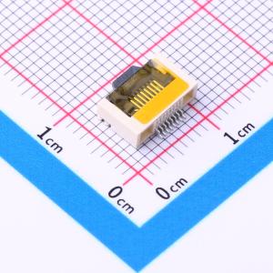 间距:0.5mm P数:8P 翻盖式 下接
