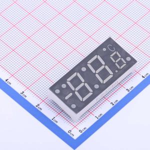 4位0.5英寸 超高红 共阳 带温度符号数码管