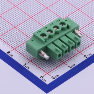 3.81mm 1x4P 排数:1 每排P数:4 螺丝固定