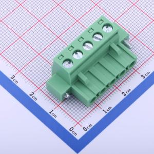5.08mm 1x5P 排数:1 每排P数:5 螺丝固定
