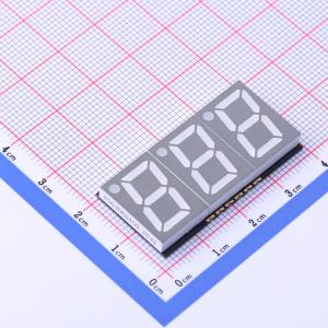 0.56英寸,三位,红光,贴片LED数码管
