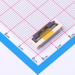 间距:0.5mm P数:28P 翻盖式 下接