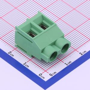 7.62mm 1x2P 排数:1 每排P数:2 直插