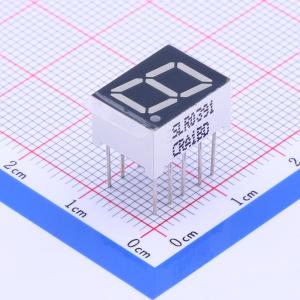 1位0.39英寸红色数码管 共阳极