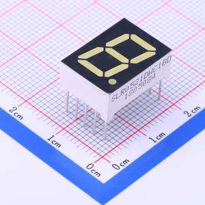 1位0.52英寸白色数码管 共阴极