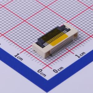 间距:0.5mm P数:20P 翻盖式 下接