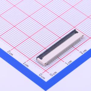 间距:0.5mm P数:45P 翻盖式 下接