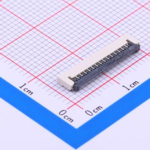 间距:1mm P数:14P 翻盖式 下接