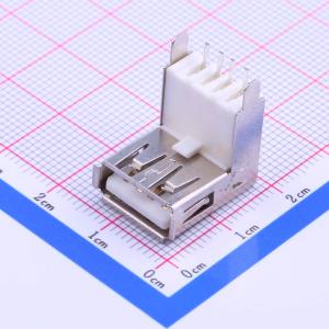 AF 单层90插板 铁壳有卷边高15.5 白胶PBT 不耐高温商品缩略图