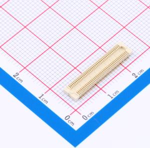 PIN:80P 间距:0.5mm 母 立贴