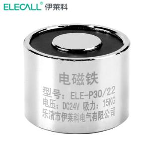 伊莱科，吸盘式电磁铁，ELE-P30/22，DC24V，吸力15Kg