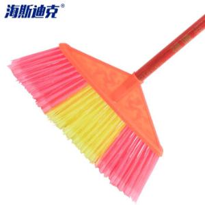 HYSTIC(海斯迪克) 开丝硬毛塑料扫把 双龙开丝扫把头(配木杆)34cm毛宽 HKCL-52